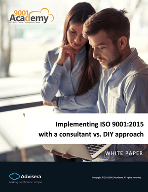 Implementing ISO 9001:2015 with a Consultant vs. DIY Approach