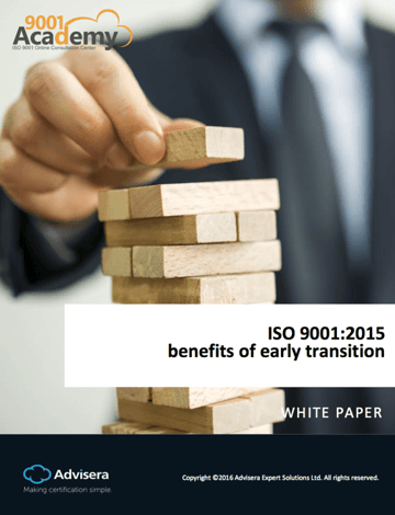 ISO 9001:2015 Benefits of Early Transition