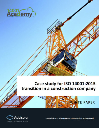 Case Study for ISO 14001:2015 Transition in a Construction Company