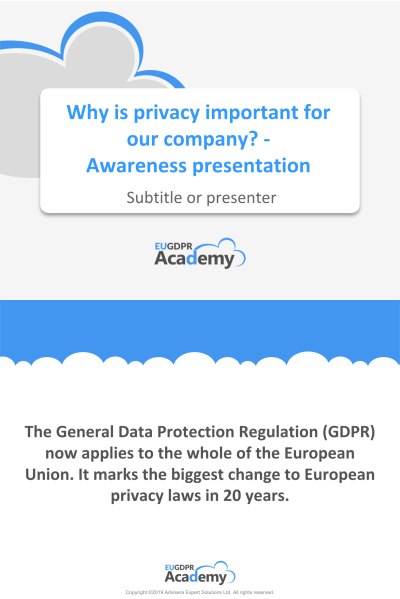 Why Is Privacy Important for Our Company? Awareness Presentation